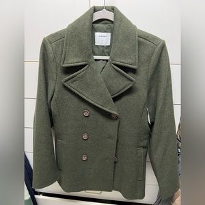 Brand new old navy green trench coat size medium